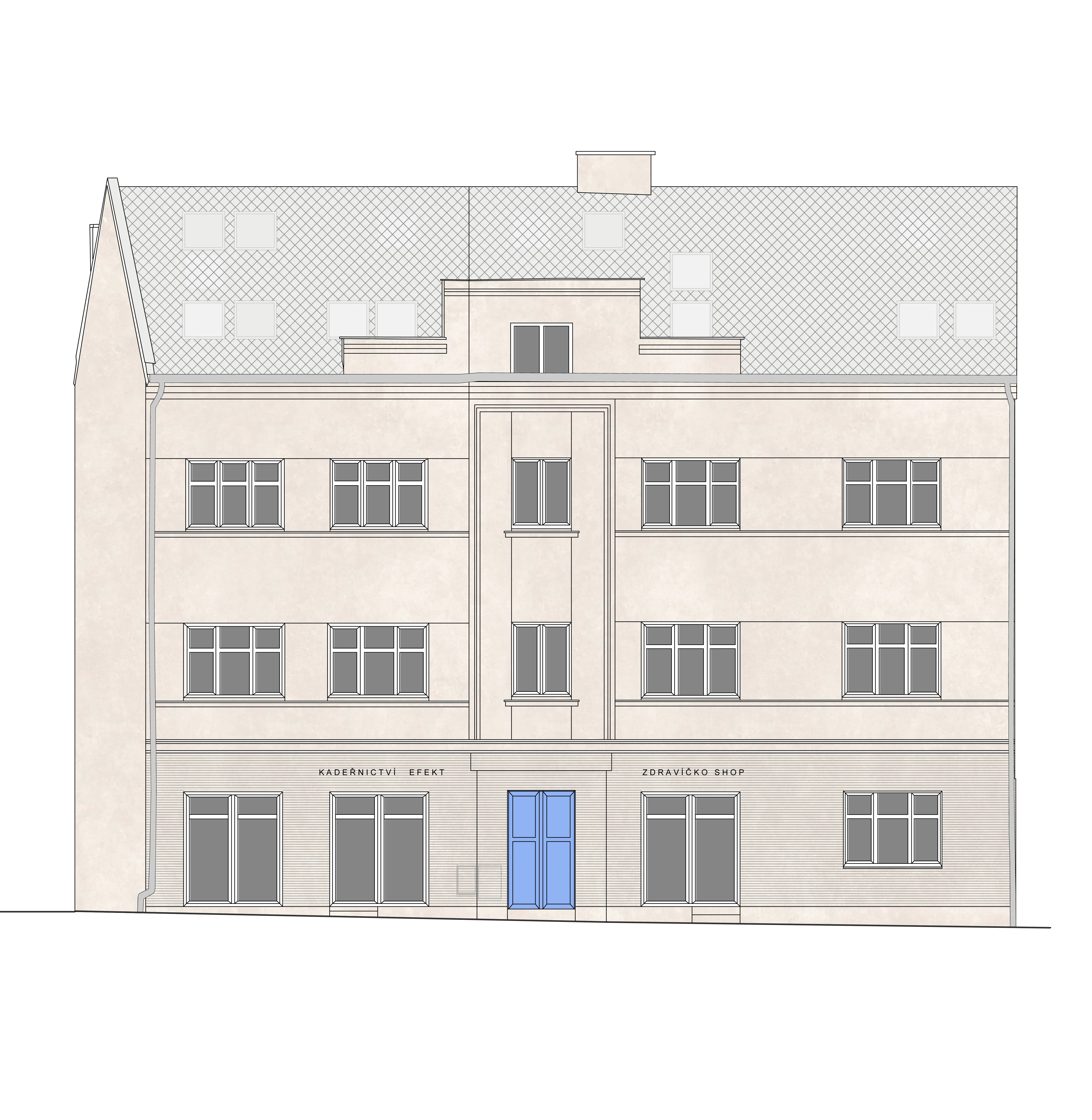 Bytový dům 5. května - exteriér 1